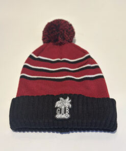 Richardson Beanie with GBS PVC Logo - Red-Black-White